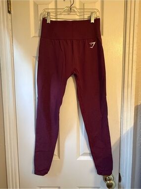 Gymshark Seamless Burgundy High-Waist Leggings